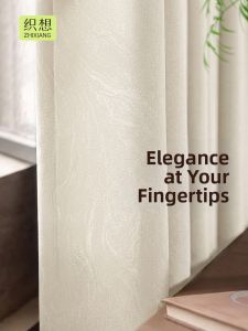3D Texture Fine Fleece Subtle Sheen Luxury Curtains Track