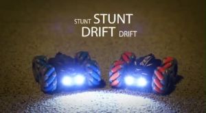 Mobil Mainan Anak Stunt 2 Remote Control  Sensor Tangan Amfibi 2in1  Isi Ulang & Rotasi 360 Hadiah Ulang Tahun Ultah Kado