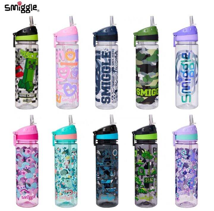 💯% ORIGINAL Smiggle Straw Bottle BPA FREE 650ml / 700ml | Lazada