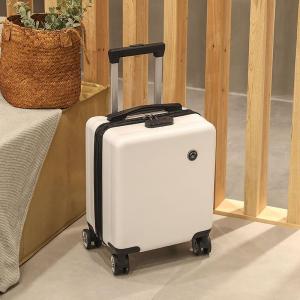 14-Inch Carry-On Suitcase 20x30x40cm Spring/Autumn Western Air Travel Password Lock Leather Suitcase with Pull Rod for Travel