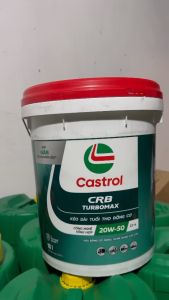 Can dầu máy 18 lít castrol CRB TURBOMAX 20W-50 DIESEL dùng cho ô tô đầu kéo máy móc công trình