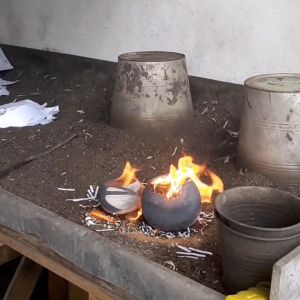 RAAQUU Tsuchi Raku Art Pottery Planter Pot Mixed Finish Set of 3 for Indoor plants cactus Handmade Ceramic Home Decor Gift