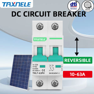 TAXNELE 2P DC 1000V L7 MCB Solar Mini Circuit Breaker Overload Protection Battery Switch 10A 16A 20A 25A 32A 40A 50A 63A Photovoltaic PV