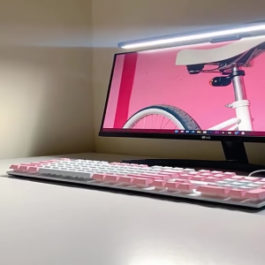 Gaming Keyboard Mechanical K500 Feel Pink Mekanikal Kayboard Eksternal Gamer Kabel Lucu Purple Girl Cute LED Backlight Lampu Esports Gaming