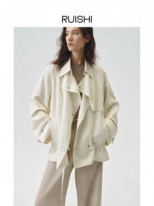 epoque de rueen | Parisian Style Lyocell Lapel Drape Jacket