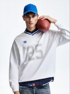 SEASON HIGH | Loose V-neck Cotton Comfortable Mens Sweatshirt