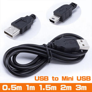 USB สายมินิ USB 0.5ม./1ม./1.5ม./2ม./3M สายข้อมูล 480Mbps 5 ชุด B สำหรับกล้อง Mp3 Mp4