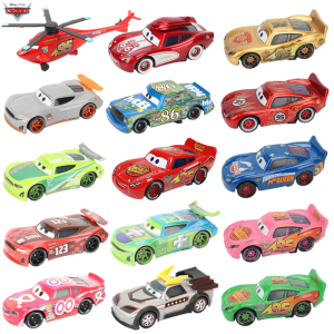 Disney Pixar Cars 2 3 Lightning Mcqueen Racer Mater Model Dinoco Jackson Storm Alloy Metal Model Car 1:55 Boy Children Gift