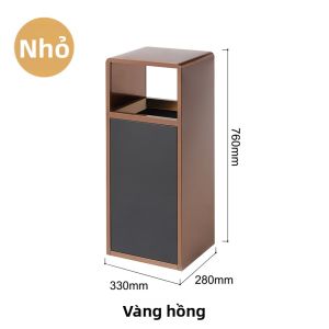 MLZH | Thùng Rác Inox Thương Mại Có Đế Đựng Tro Thuốc Để Phân Loại