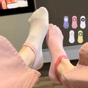 สีลูกอมน่ารักการ์ตูนผ้าฝ้าย5คู่ต่อถุงเท้าผู้ชายผู้หญิงกันลื่นถุงเท้าแบบใส่แล้วมองไม่เห็นน่ารักถุงเท้าถุงเท้าข้อต่ำฤดูร้อน