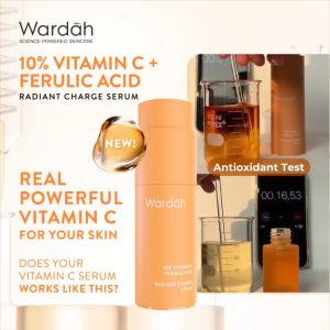 Wardah serum Vitamin C 10% + Ferulic Acid Radiant Charge Serum 20 ml