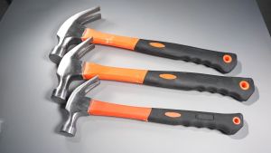 German High Carbon Steel Claw Hammer with Rubber Handle 11cm 35 cm Lightweight Portable Hammers