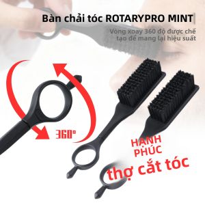 360 °   Bàn Chải Râu Bằng Nylon Xoay Dành Cho Nam Giới Dụng Cụ Tạo Kiểu Tóc Dưỡng Tóc Làm Sạch Thiết Yếu Cho Salon 16.5cm