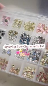 NAIL ACC CHARM 5pcs | 3D Snake Heart Diamond Accessories Nail Art