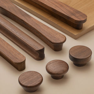 INNDUN | Chinese and Japanese Style Walnut Wardrobe Handle