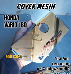 Cover engine mesin pcx 160 bahan stainless steel tebal anti karat