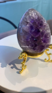 💯全抛紫龙蛋🦖Fully Polished Amethyst Dragon Egg- 附送底座Free base✔️ #天然水晶 #新山 #Johor #crystal