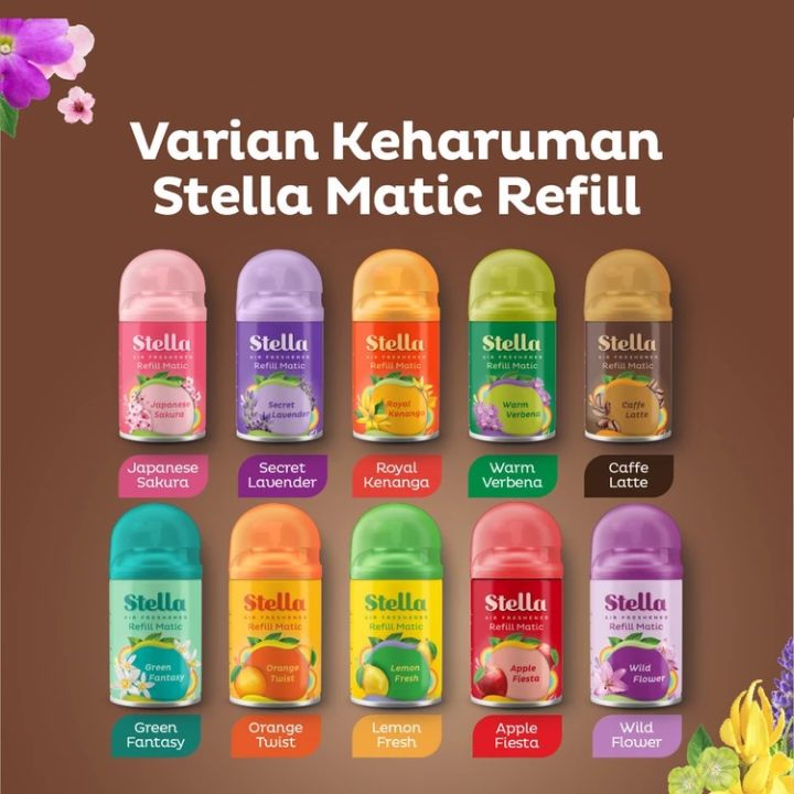 STELLA AIR FRESHENER AROMATIC REFILL - Pewangi Ruangan Refill Matic 160ml