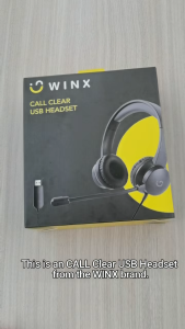 WINX Call Center Headphone USB Wired Headset comfortable with Rotatable Mic Mute Button in line audio controls office assistant 2 year warranty