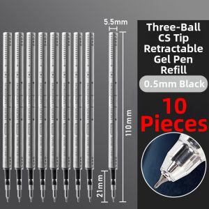 deli | Silent Anti-shake Studying Pen 0.5mm Three Balls