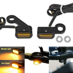 Motorcycle Mini LED E Mark Turn Signal Light Running Indicator Lamp For Harley Touring Street Road Glide Softail Sportster XL883