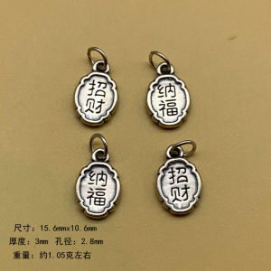 สร้อยข้อมือเงินแท้ 999 วิธีโบราณไทย DIY สร้อยข้อมือทอ ลูกปัดกั้น เครื่องประดับเงินแข็ง 3D เครื่องรางนำโชค