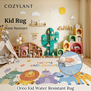 Cozylant Oreo Kid Rug / Water Resistant Carpet / Waterproof Rug / Area Carpet Rug / Living Room Carpets / Rugs for Kid Room / Customizable Rug