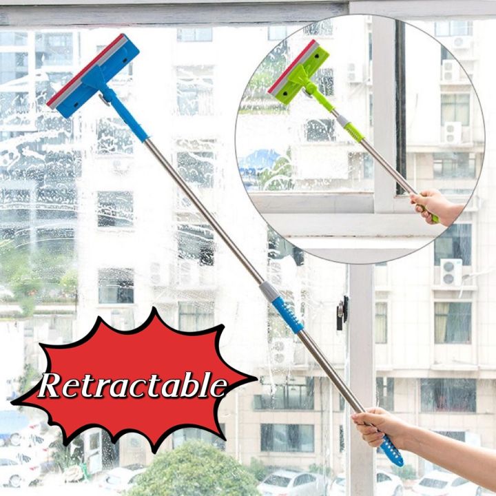 SG Stock Multifunctional Window Cleaner Glass Wiper / Long Handle Brush ...