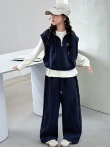 MPW | Girls Fashionable Korean Style Three-Piece Set Autumn Clothes For Medium And Large Children Casual Wear Comfortable And Breathable