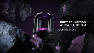 Harman/Kardon Aura Studio 4 ลำโพงตั้งโต๊ะ เสียง 360 องศา - Black - Pro Gadgets