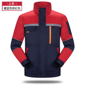 Wear-Resistant Long Sleeve Work Uniform Set for Men And Women 4S Store Enterprise Labor Protection Clothing Spring Autumn Workwear