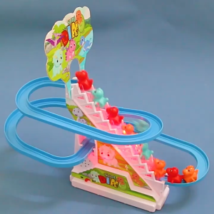 Dinosaur Climbing Stairs Track Toy Musical Education Toy Dyanamic Music And Light Mainan Budak Viral 小恐龙爬楼梯玩具电动轨道鸭子玩具