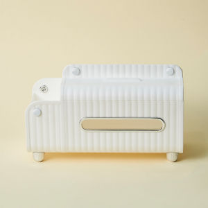 กล่องใส่กระดาษหนังสือพิมพ์บนโต๊ะพร้อมแท่นวางโทรศัพท์มือถือและจุกเกอร์สำหรับนำเข้าจากจีนแผ่นดินใหญ่