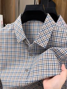 Áo Sơ Mi Nam Tay Dài Mùa Thu Paul Pure Cotton Plaid Casual Business Chính Hiệu Áo Sơ Mi Kẻ Caro Phong Cách Thường Ngày