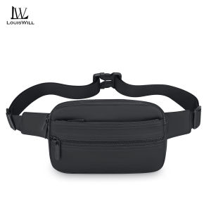 LouisWill Fashion Men Bag Chest Bag Waist Bag Shoulder Bag Cross Body Bag Large Capacity Multifunctional Leisure Bag Street Bag Casual Bag Lightweight Messenger Bag Travel Bag Business Bag Sports Bag