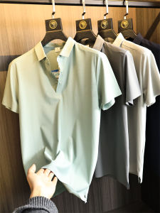 Cool Sensation Series Quick Dry Breathable Moisture Wicking Short Sleeve Polo Shirt for Men Outdoor Sports Antibacterial Turn Collar