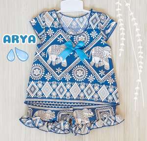 ชุดเด็กลายช้าง (รหัสDD29) เสื้อ+กางเกง 5-18 เดือน หรือน้ำหนักประมาณ 5-10 กิโล สีสันสดใส ใส่สบายผ้าไม่ร้อน พร้อมส่งจากไทย