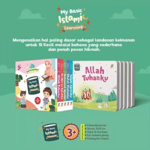 My Basic Islamic Learning big boardbook  buku first words animal world buku anak muslim balita islam