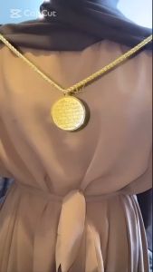 Kalung Liontin Ayat Kursi & Kalung Stainless Stenlis