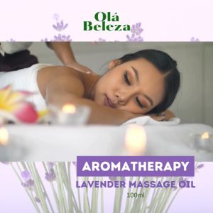 OLA BELEZA 100ML LAVENDER MASSAGE OIL WITH PURE ESSENTIAL OIL/DODY MASSAGE OIL
