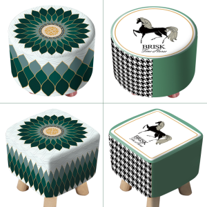 Bọc Ghế Nấm Hình Tròn Hình Vuông Gia Dụng Bắc Âu Bọc Chống Bụi Ghế Nhỏ Sáng Tạo Bọc Ghế Nhỏ Sảnh Khách Bọc Đôn Chân