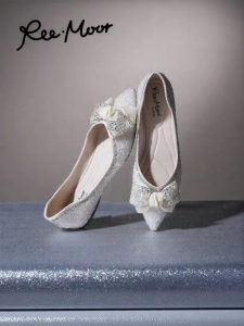 REEMOOR | Pearl Fairy Style Flat Pointed-Toe Shoes