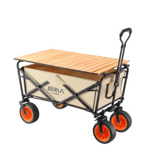 The Primitive | Foldable Camping Trolley Cart with Tabletop