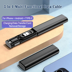 60W Fast Charging 5-in-1 Multi Cable with Storage Box | Type-C/Lightning/Micro USB⚡PH deliveryIn stock⚡