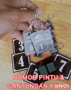 Nomor Pintu Kamar Dan Gantungan Kunci Kamar Kos Loker