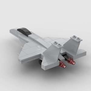 MOC Blocks Military Series F-15 Eagle Fighter Plane Assembly Toy No Base Plate Building Blocks for Children over 14 Years Old