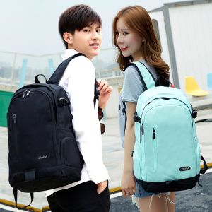 Jty Junior and Middle School Students Schoolbag Womens Backpack Mens K-style Canvas Preppy Style Minimalist Casual Large Capacity Travel