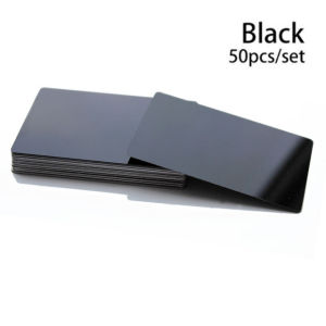 Metal Business Cards Color Metal Business Cards Diy Engraving DIY Card Office Supplies Aluminum Blank Laser CNC Engraved Card