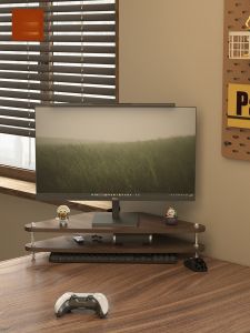 Adjustable Corner Computer Monitor Stand Riser Desk Screen Support Bracket Desktop Notebook Holder Simple Style Furniture