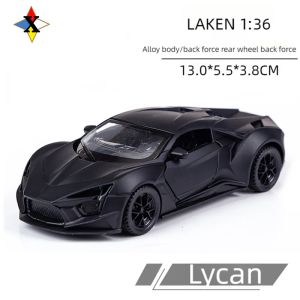 1:36 Lykan HyperSport Alloy Sports Car Model Diecast Metal Toy Vehicles Car Model Collection High Simulation Children Gift